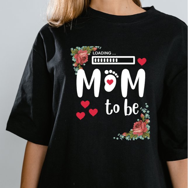 Camiseta Carregando,mãe para ser, dia de as mães (Criador carregado)
