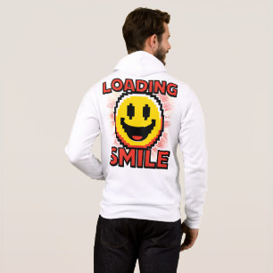 Camiseta Carregando Smile – Rosto Sorridente Retro Pixel Ar