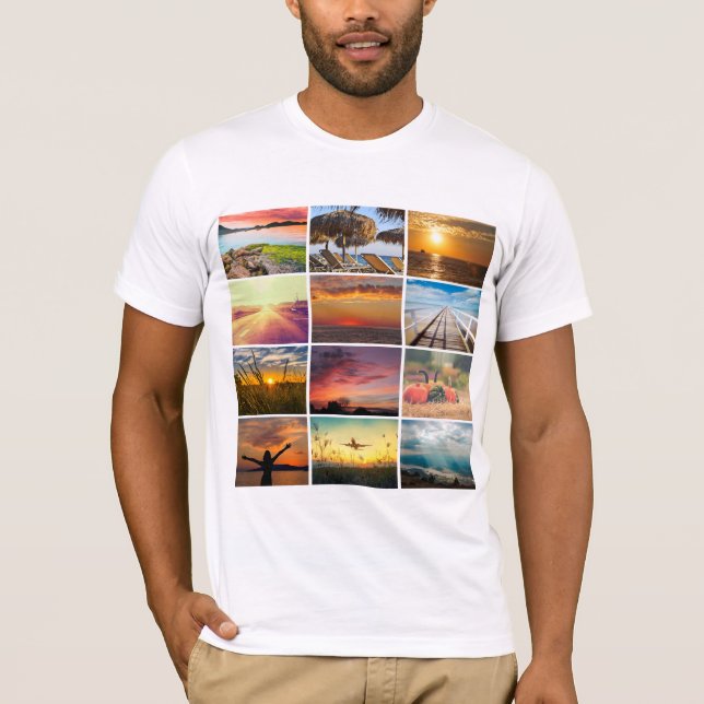 Camiseta Carregar a sua fotografia (Frente)