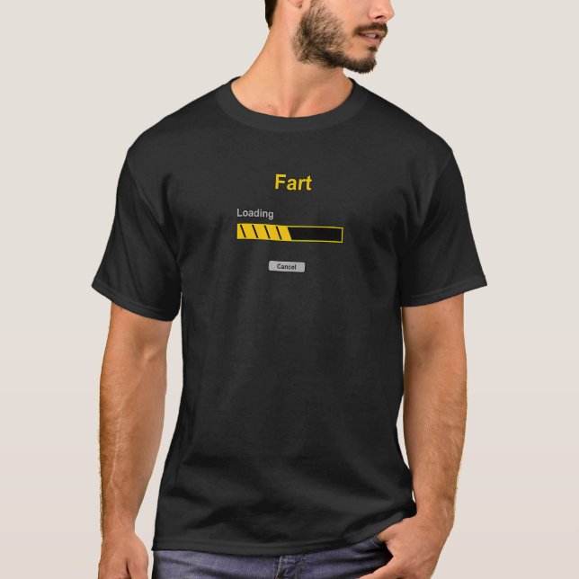 Camiseta Carregar (botão cancelar) engraçado Premium (Frente)