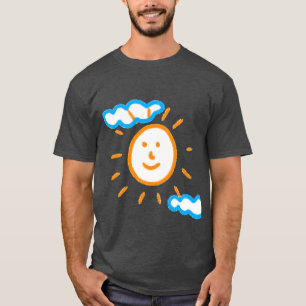 Camiseta Carregar Desenho de Arte Transformar Crianças Trab
