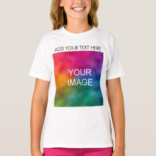 Camiseta Carregar Foto Personalizada Adicionar Modelo de Te
