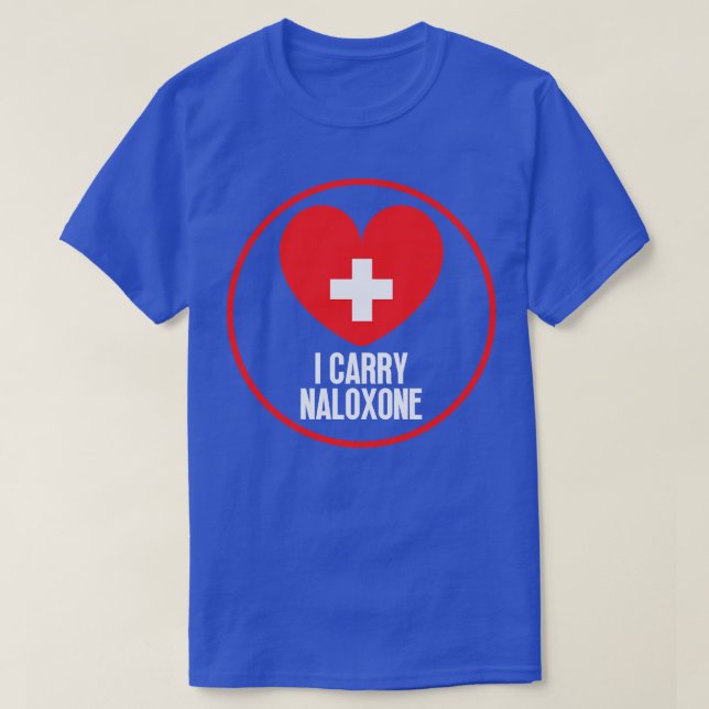 Camiseta Carregar naloxona (Frente do Design)