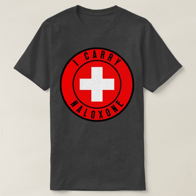Camiseta Carregar naloxona 27 (Frente do Design)