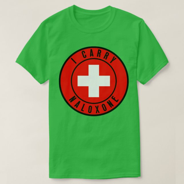 Camiseta Carregar naloxona 27 (Frente do Design)