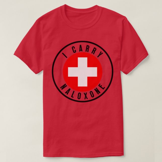 Camiseta Carregar naloxona 29 (Frente do Design)