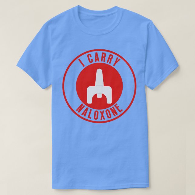 Camiseta Carregar naloxona 34 (Frente do Design)