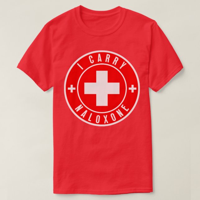 Camiseta Carregar naloxona 63 (Frente do Design)