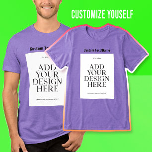 Camiseta Carregar o Texto Personalizado Personalizado da Im