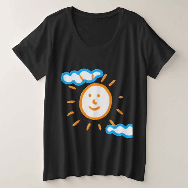 Camiseta Carregar pintura de arte Transformar crianças Trab (Frente do Design)