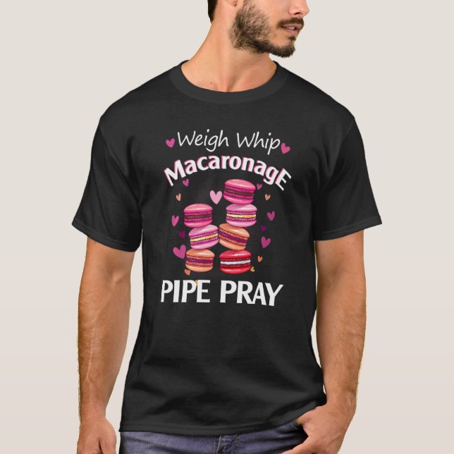 Camiseta Carregar Pipoca Macaronagem Pipoca Reze Macaron Ba (Frente)