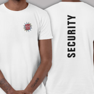 Camiseta Carregue o Modelo de logotipo na frente - Seu text