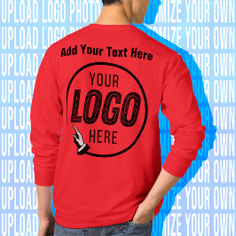 Camiseta Carregue o Texto da Imagem do Logotipo de Foto Fav