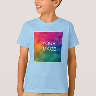 Camiseta Carregue online sua própria foto para jovens