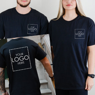 Camiseta Carregue Seu Logotipo Para Design da Empresa Merch