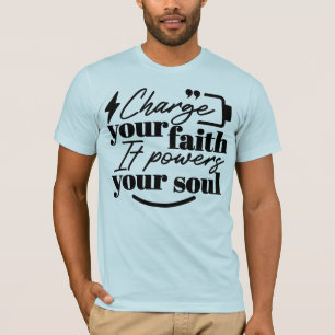 Camiseta Carregue Sua Fé – Citação Cristã Inspiradora