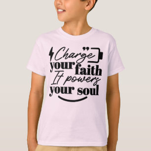 Camiseta Carregue Sua Fé – Citação Cristã Inspiradora