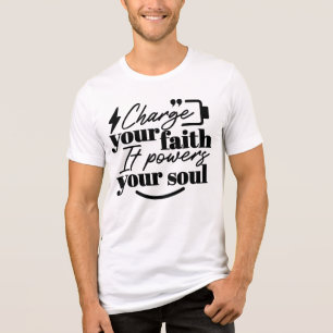 Camiseta Carregue Sua Fé – Citação Inspiradora Cristã