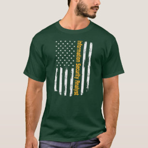 Camiseta Carreira Orgulhosa do Analista de Segurança da Inf