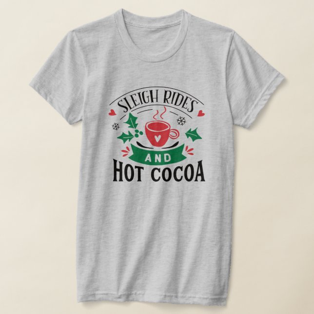 Camiseta Carreiras e cacau Fofos de Natal (Postura )