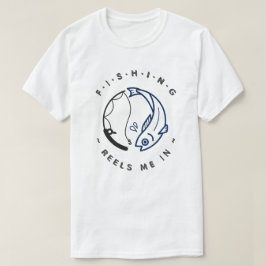 Camiseta Carretéis de Pesca Me Atraem | Pesca Divertida