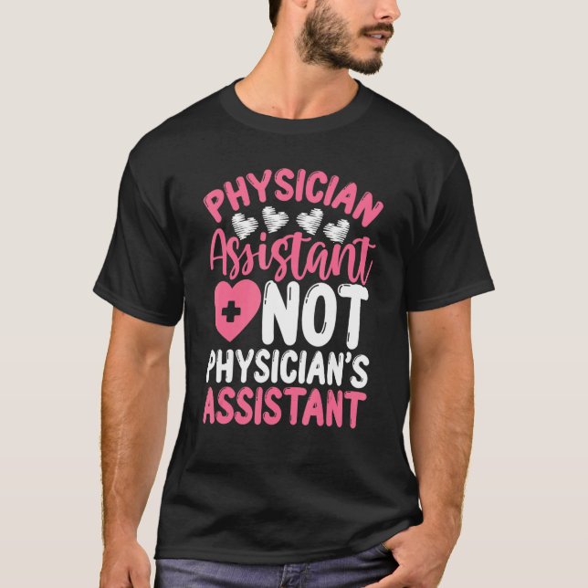 Camiseta Carretel de Crachá de Assistente Médico Graduação  (Frente)