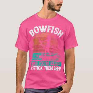 Camiseta Carretel de Pesca com Arco Pescador Flechas Config