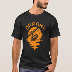 Camiseta Carretel de Pesca Engraçado e Irritado Piada de Pe