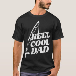 Camiseta Carretel de Pesca Engraçado Piada de Pai Legal