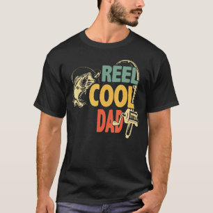 Camiseta Carretel de Pesca Pai Legal Para Membros da Famíli