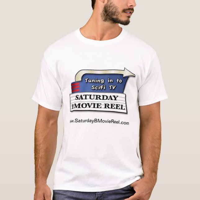Camiseta Carretel do filme de sábado B (Frente)