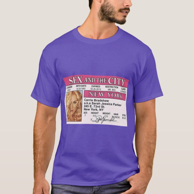 Camiseta carrie bradshaw satc id amigos (Frente)