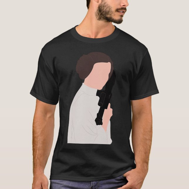 Camiseta Carrie Fisher (Frente)