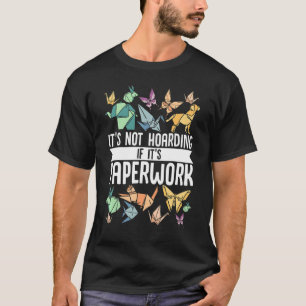 Camiseta Carrinho De Artesanato De Papel Principal Origami