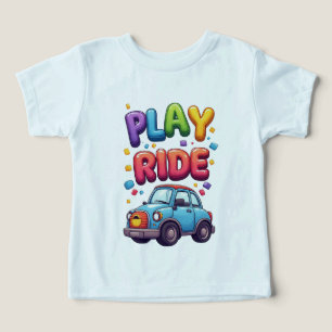 Camiseta Carrinho de Brinquedo Colorido para Crianças se Di