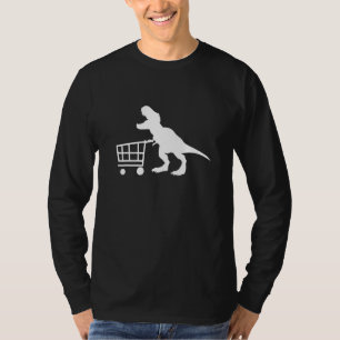 Camiseta Carrinho de Compras de Dinossauro Vintage T-Rex