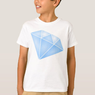 Camiseta Carrinho de Diamante Azul brilhante