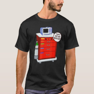 Camiseta carrinho de emergência rrt resposta rápida enferme