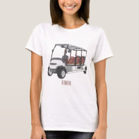 Carrinho de golfe / desenho animado de buggy de go