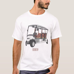 Camiseta Carrinho de golfe / desenho animado de buggy de go