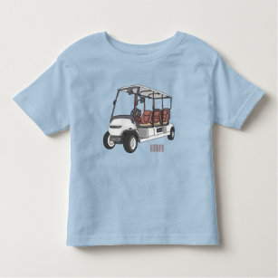 Camiseta Carrinho de golfe / desenho animado de buggy de go