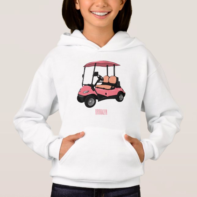 Camiseta Carrinho de golfe / desenho animado de buggy de go (Frente)