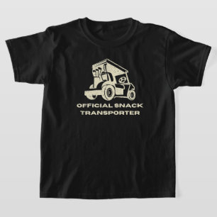 Camiseta Carrinho de Golfe Engraçado Transportador Oficia
