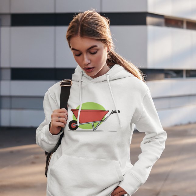Camiseta Carrinho de Jardim em Rodas Vermelhas (Criador carregado)