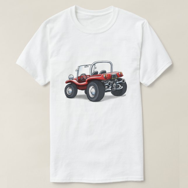 Camiseta carrinho opentop vermelho (Frente do Design)