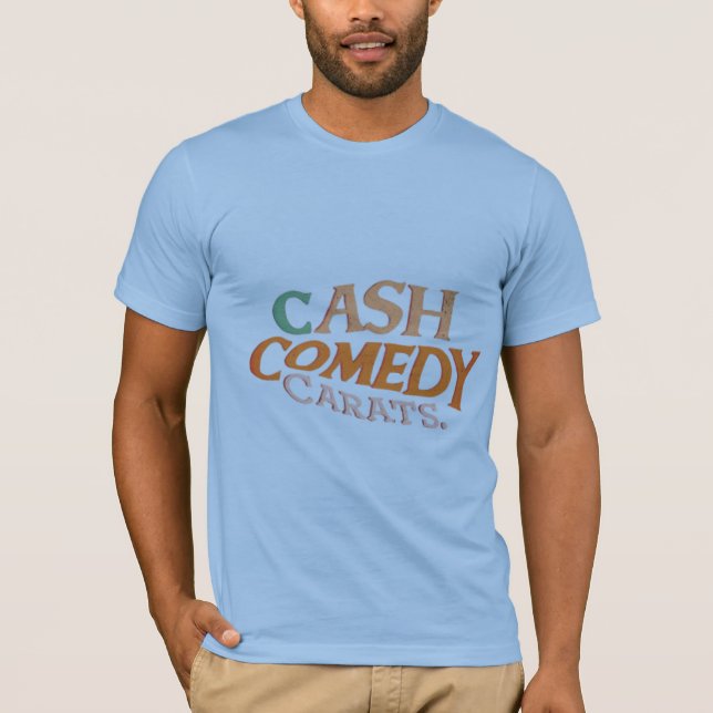 Camiseta Carrinhos de comédia em dinheiro (Frente)