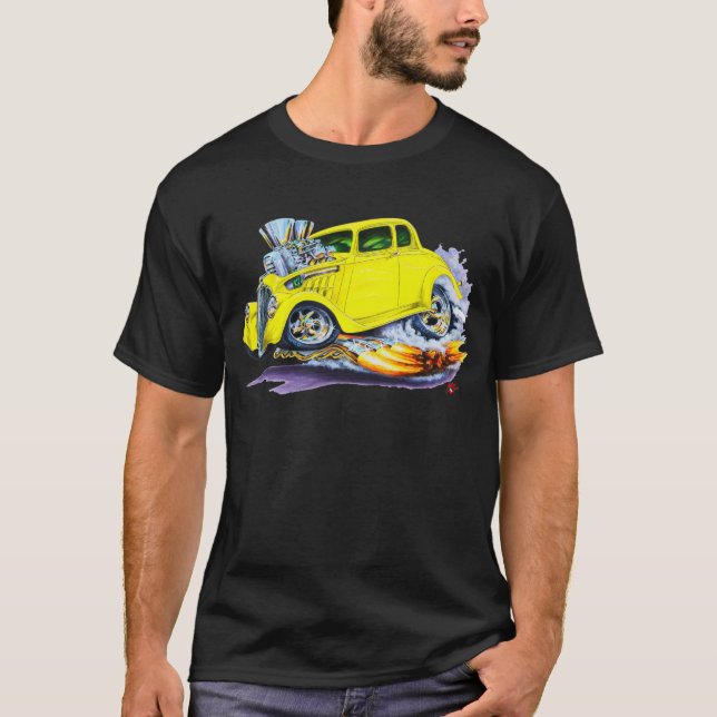 Camiseta Carro 1933-36 amarelo de Willys (Frente)