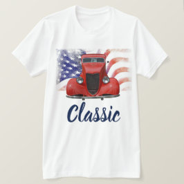 Camiseta Carro 1934 vermelho clássico
