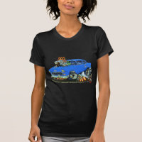 Carro 1955 azul de Chevy 150-210