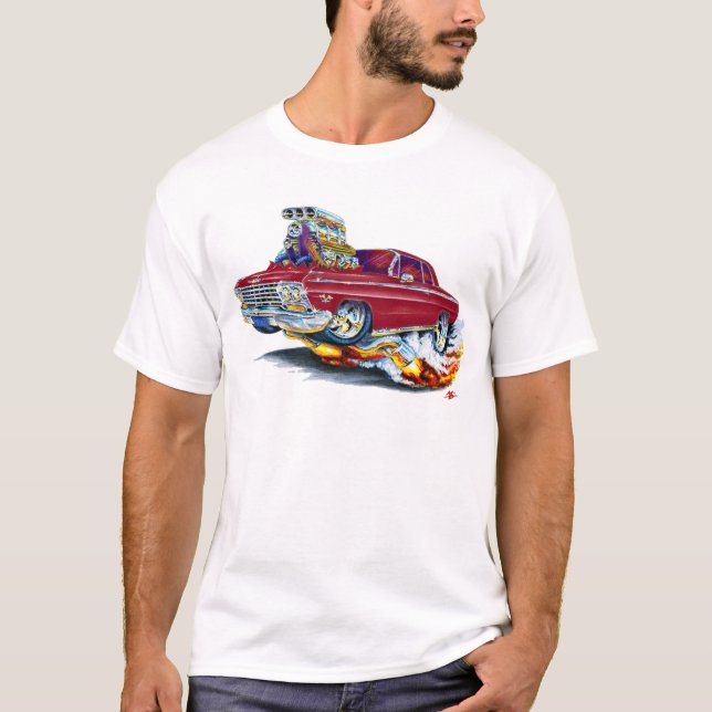 Camiseta Carro 1962-63 marrom do Impala (Frente)